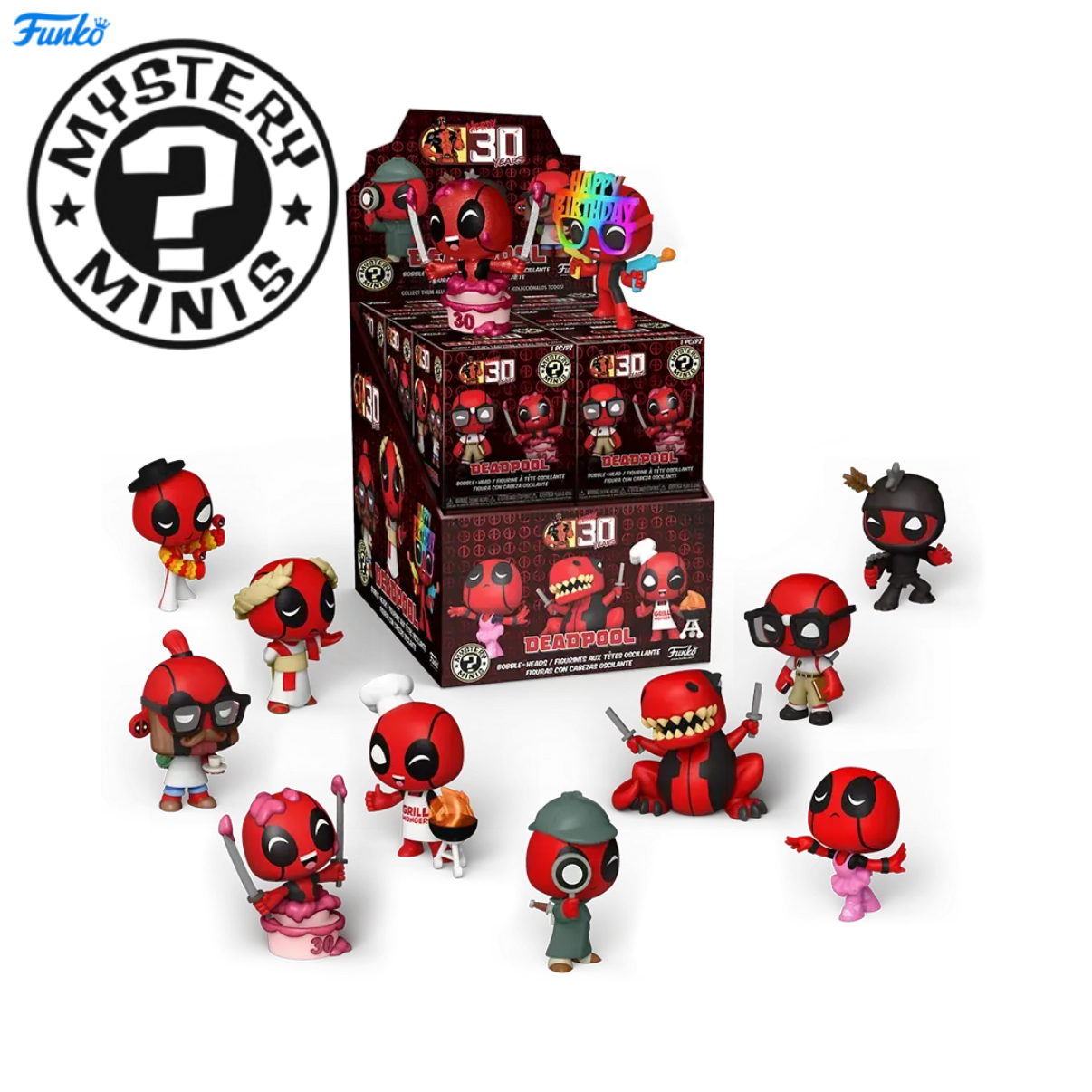 FUNKO Mystery Minis Dead Pool 30th Anniversary - Blind Box Figuren