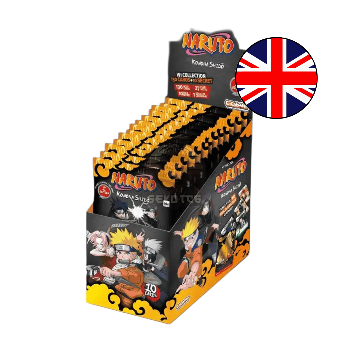 Naruto Mythos TCG - 1st Edition - Konoha Shido Display