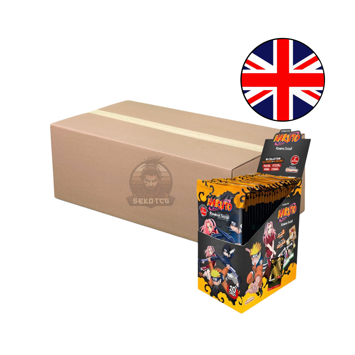 Naruto Mythos TCG - First Set 2nd Edition - Konoha Shido Display